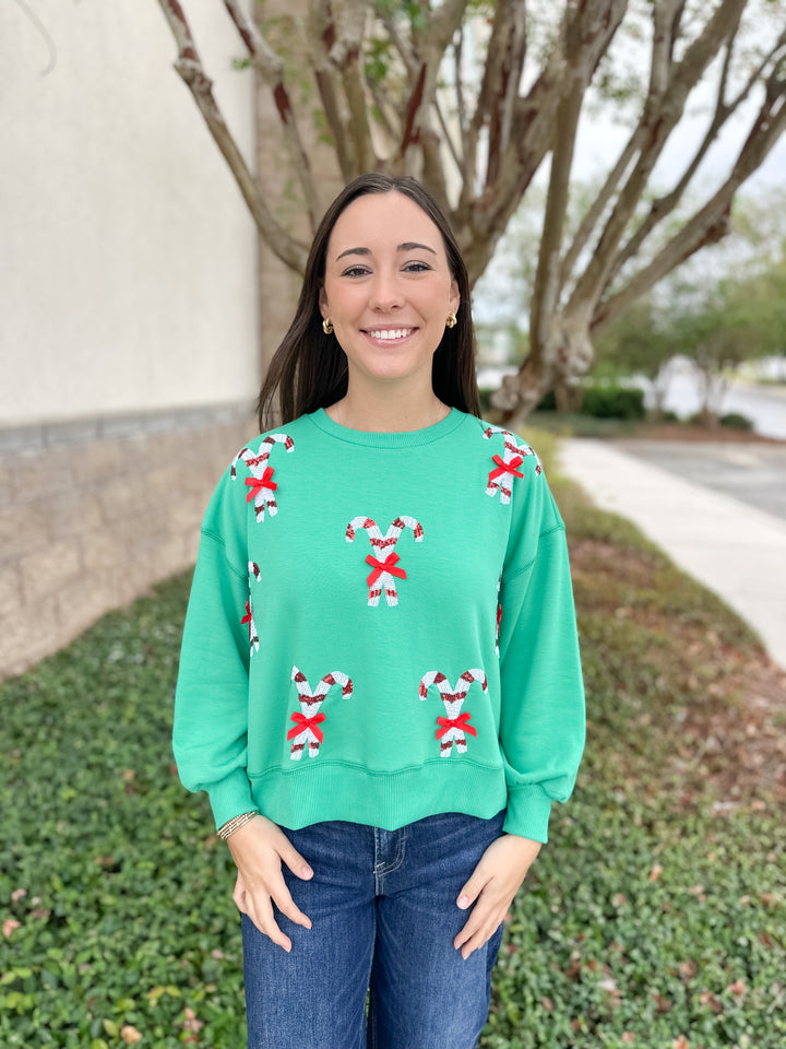 MS Millie Sweatshirt - Candy Canes