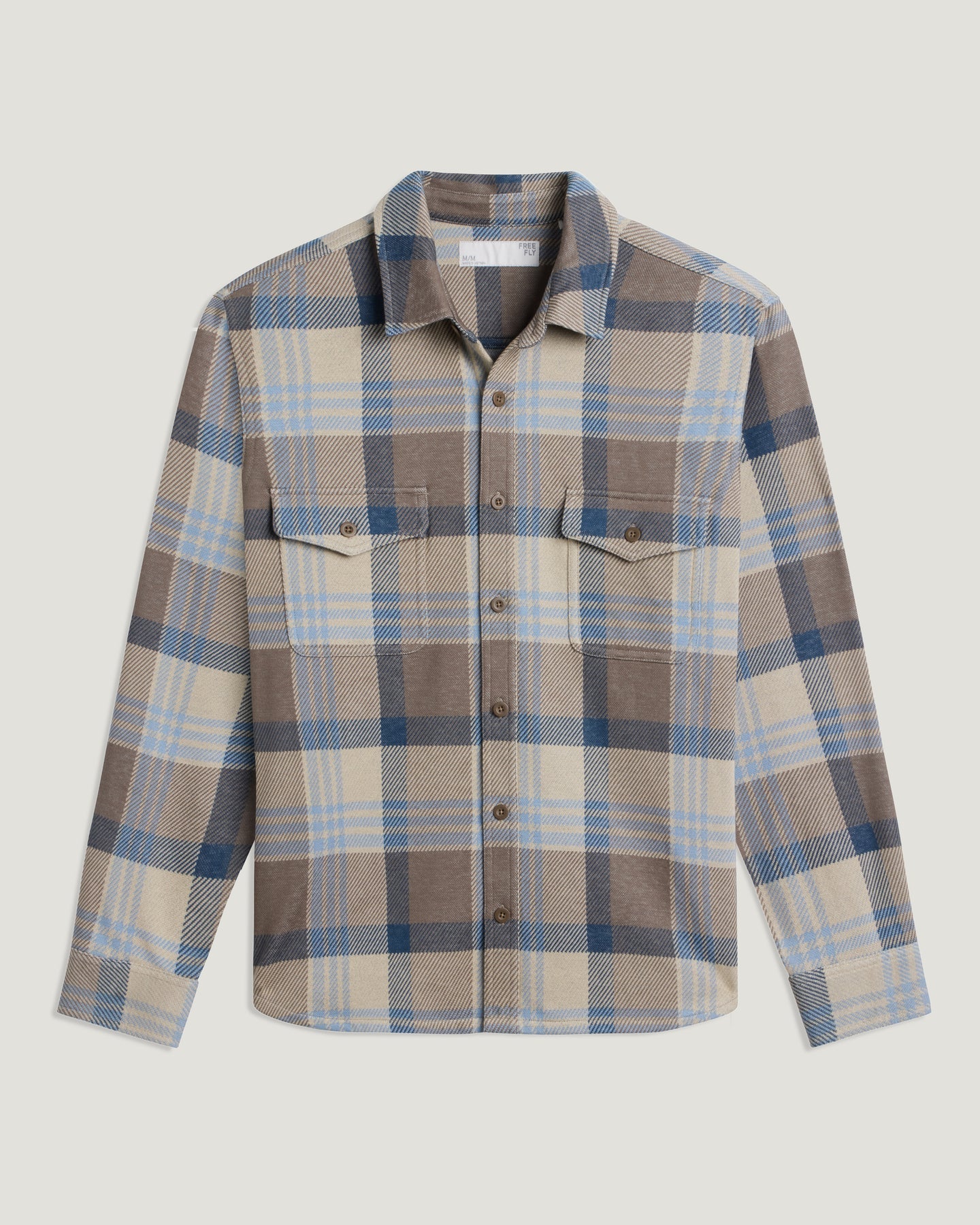 Free Fly Men’s Gallatin Overshirt - Desert Tan Plaid