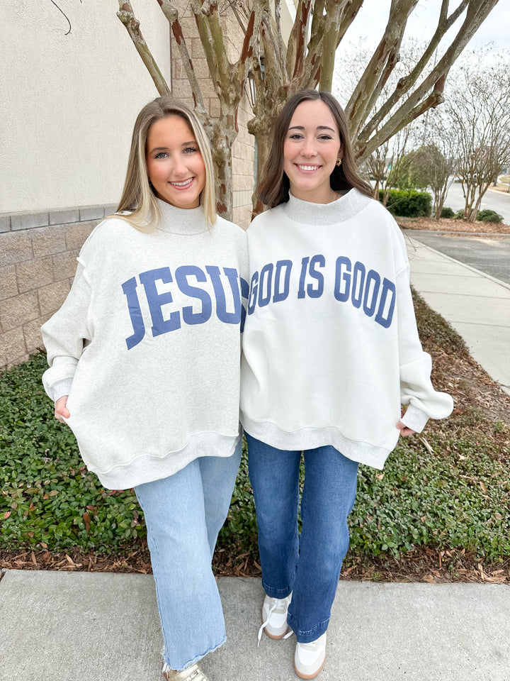 Jesus Reversible Mockneck Sweatshirt