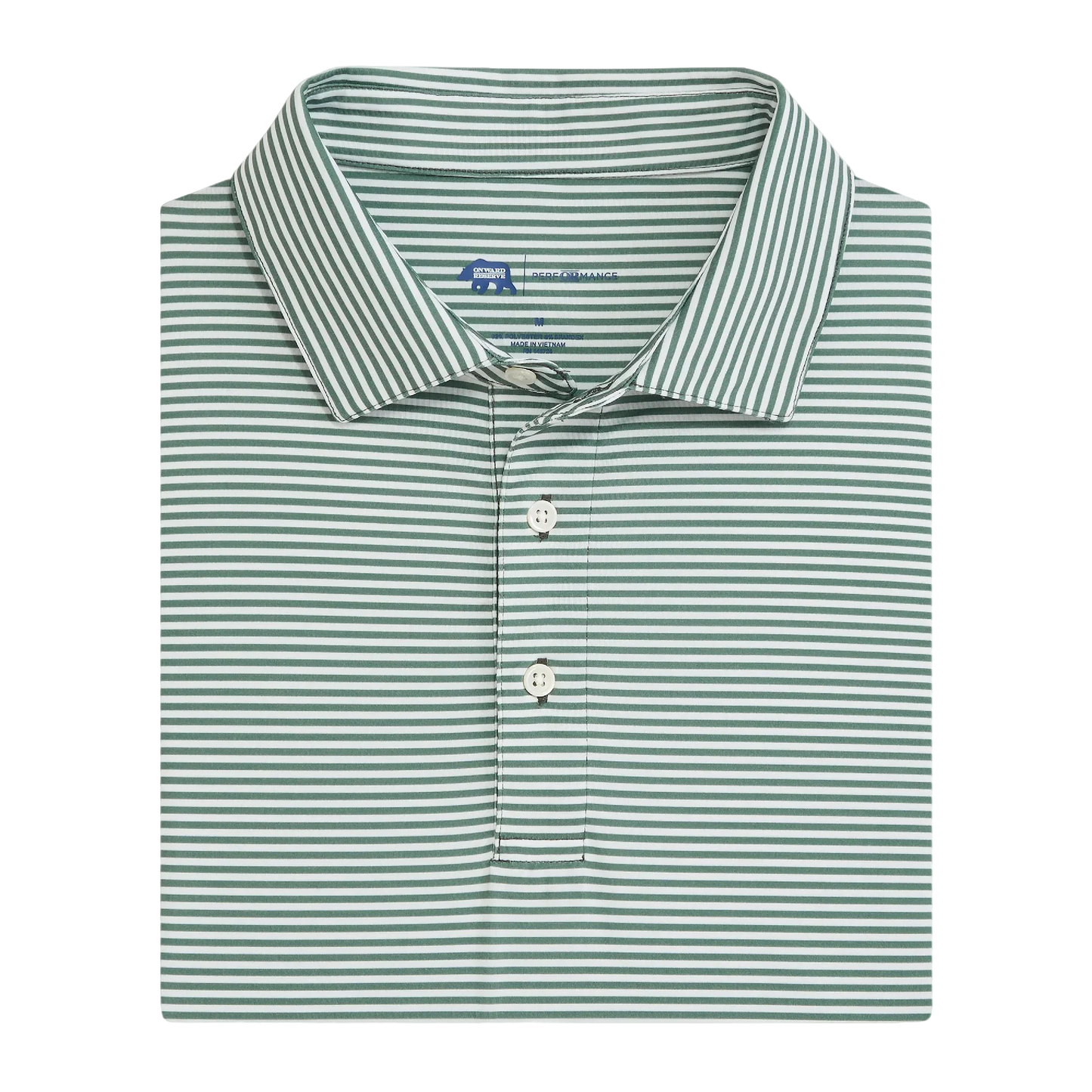 Onward Reserve Echo Stripe Performance Polo - Ivy
