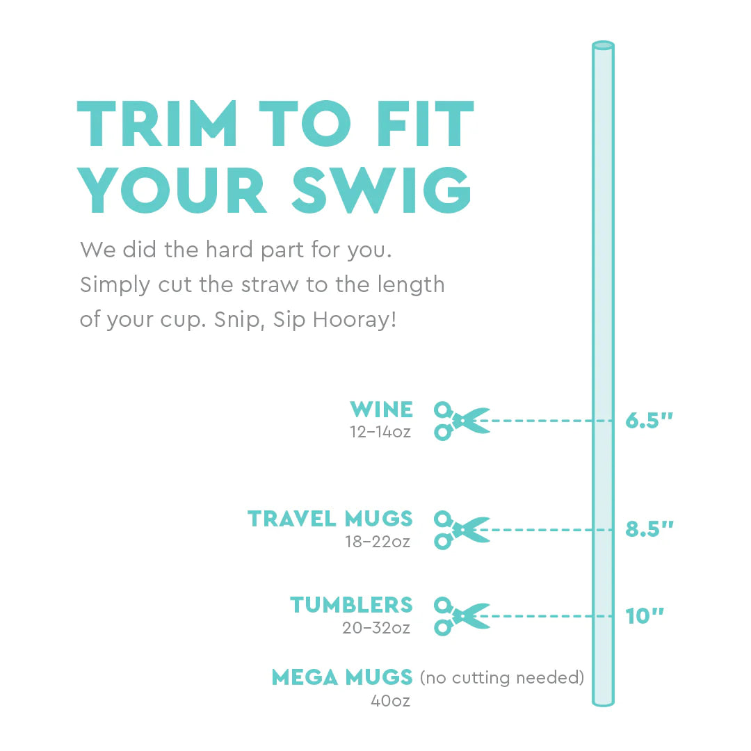 Swig Straw Toppers - Sea Swirl