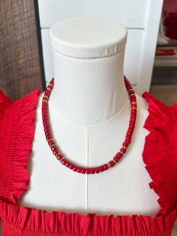 Rigby Large Necklace - Red