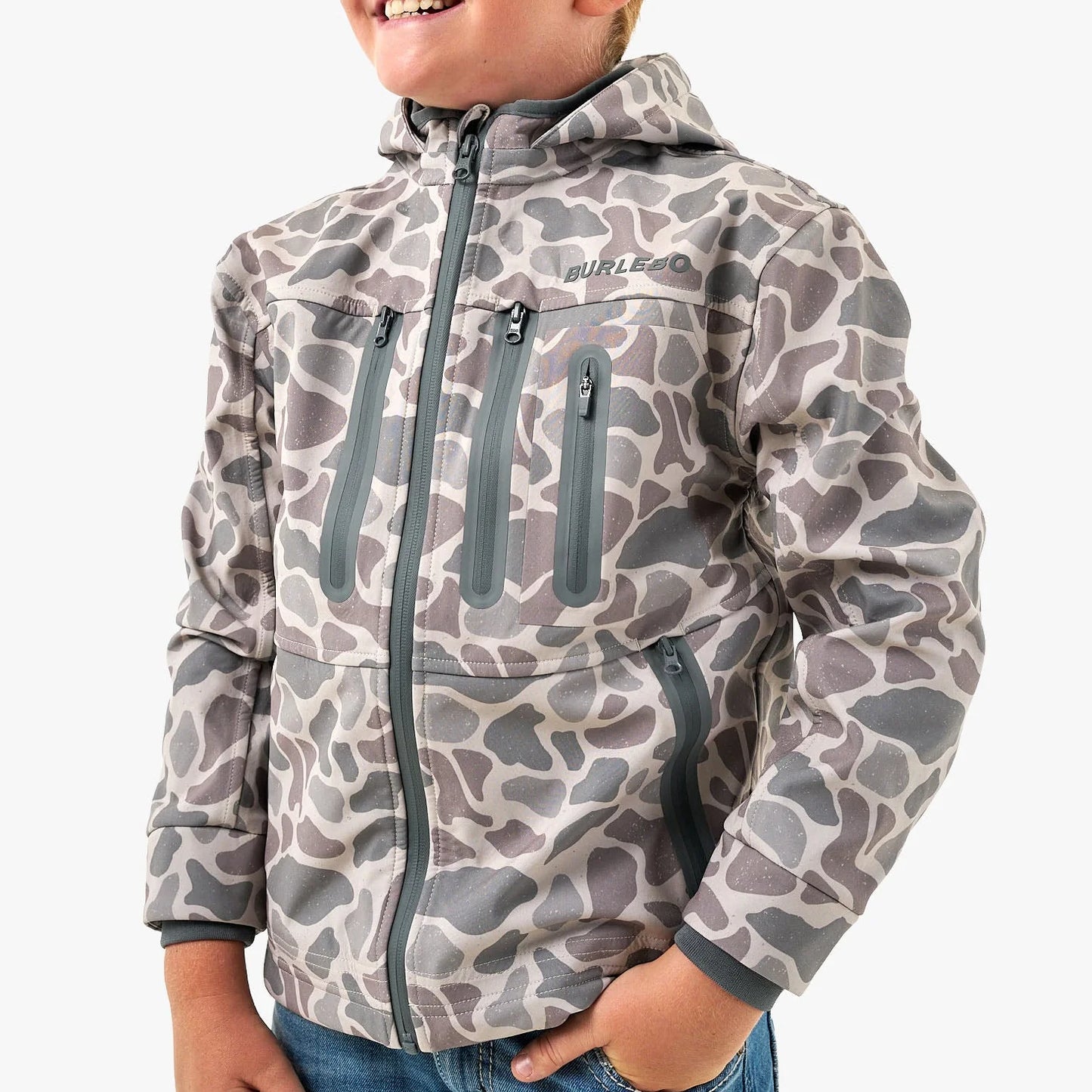 Burlebo Youth Challenger Jacket - Classic Deer Camo
