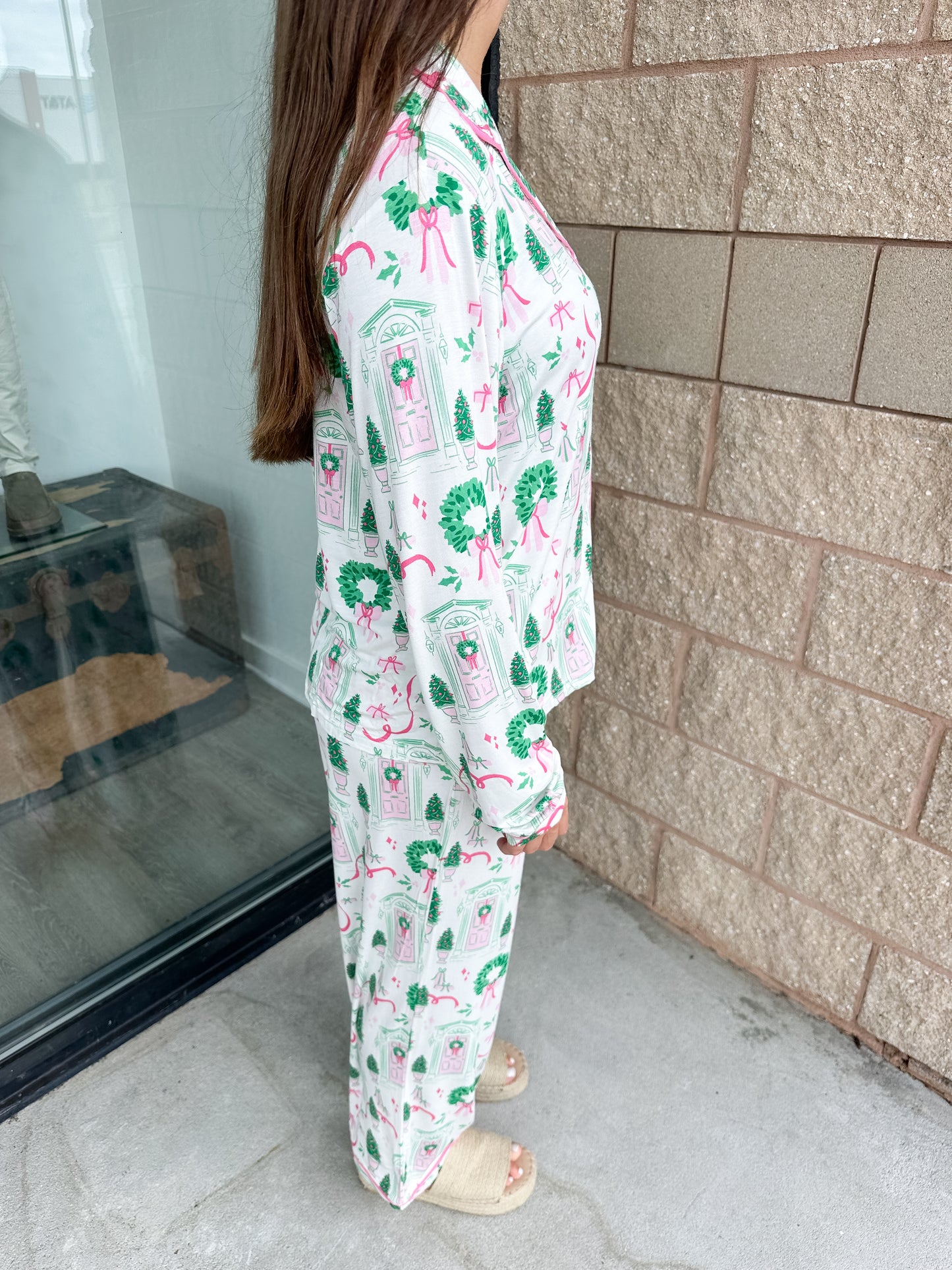MS Charlotte PJ Pant Set - Home For Christmas