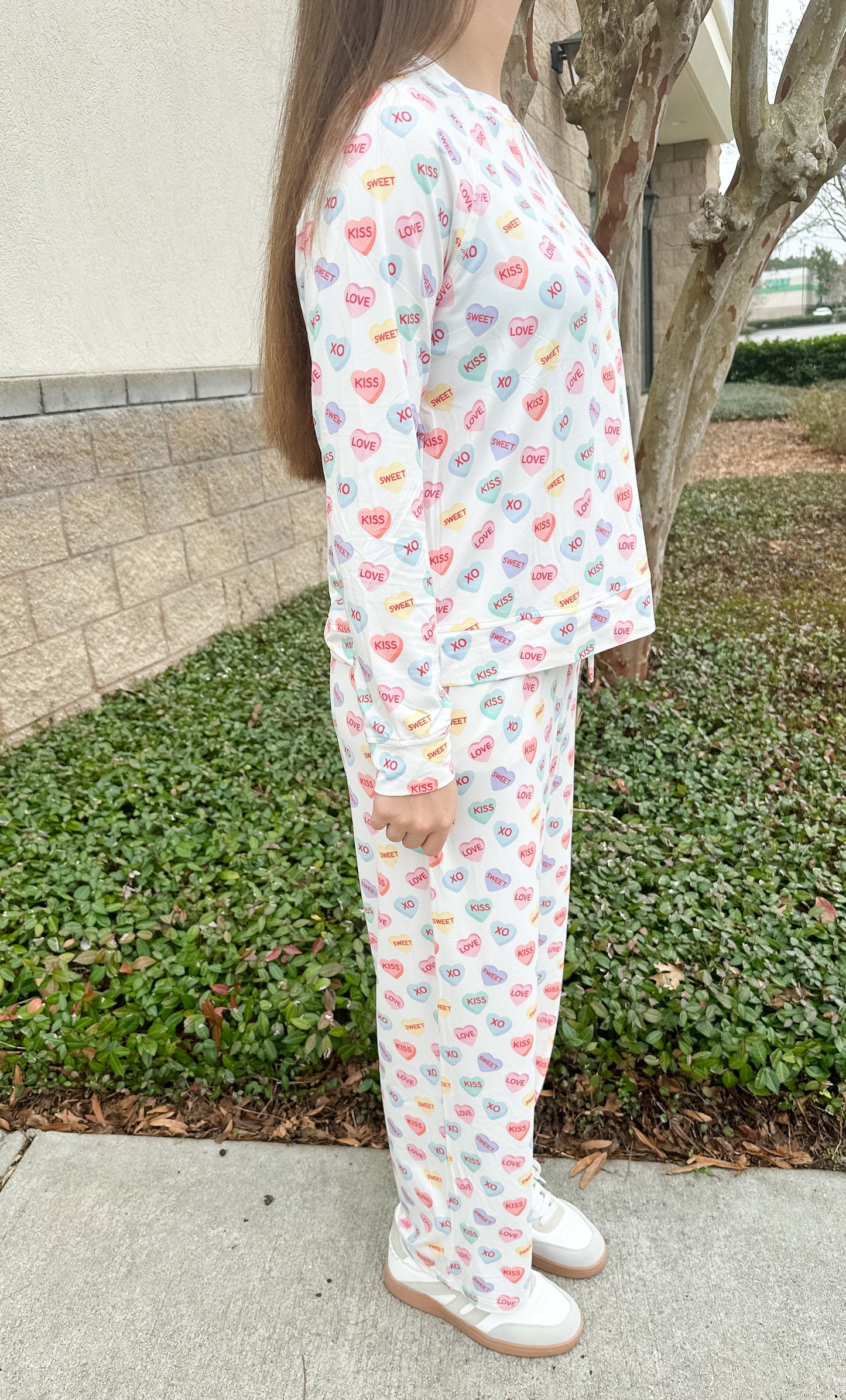 MS Annie PJ Pant Set - Candy Hearts