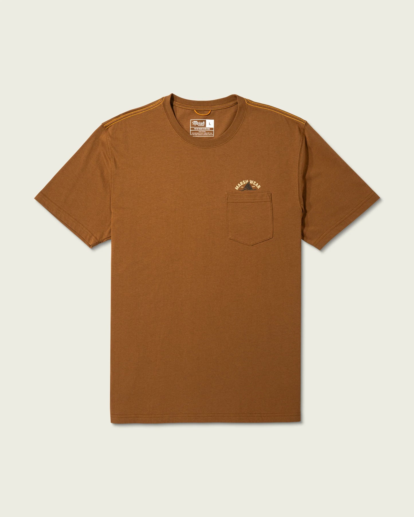 Marsh Wear Men’s Tailing Tide S/S Pocket T-Shirt - Buckthorn Brown