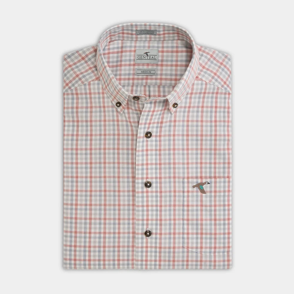 Genteal F26 Swayze Cotton Sport Shirt - Ember