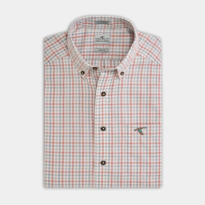 Genteal F26 Swayze Cotton Sport Shirt - Ember