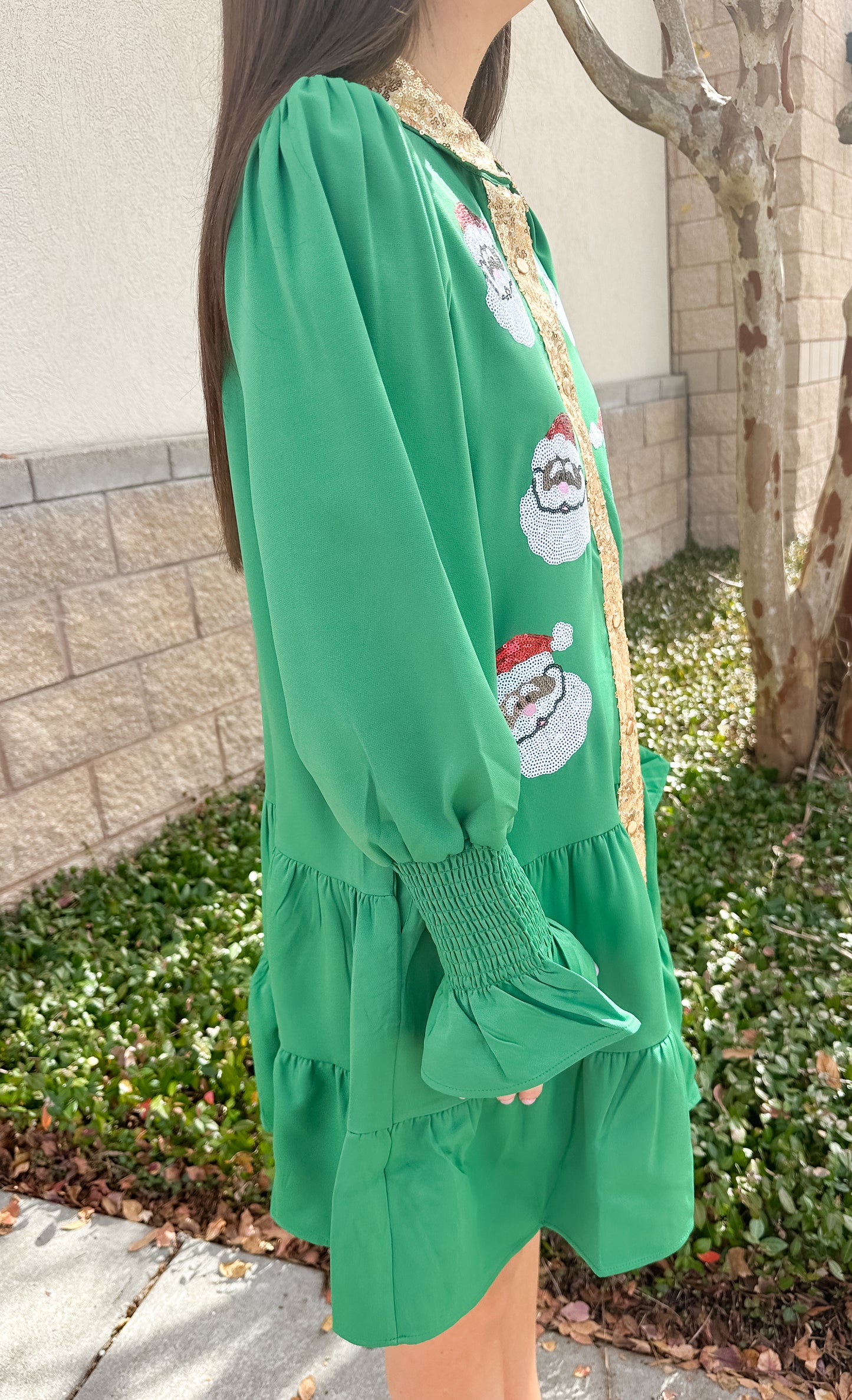 JM Santa Button Down Dress