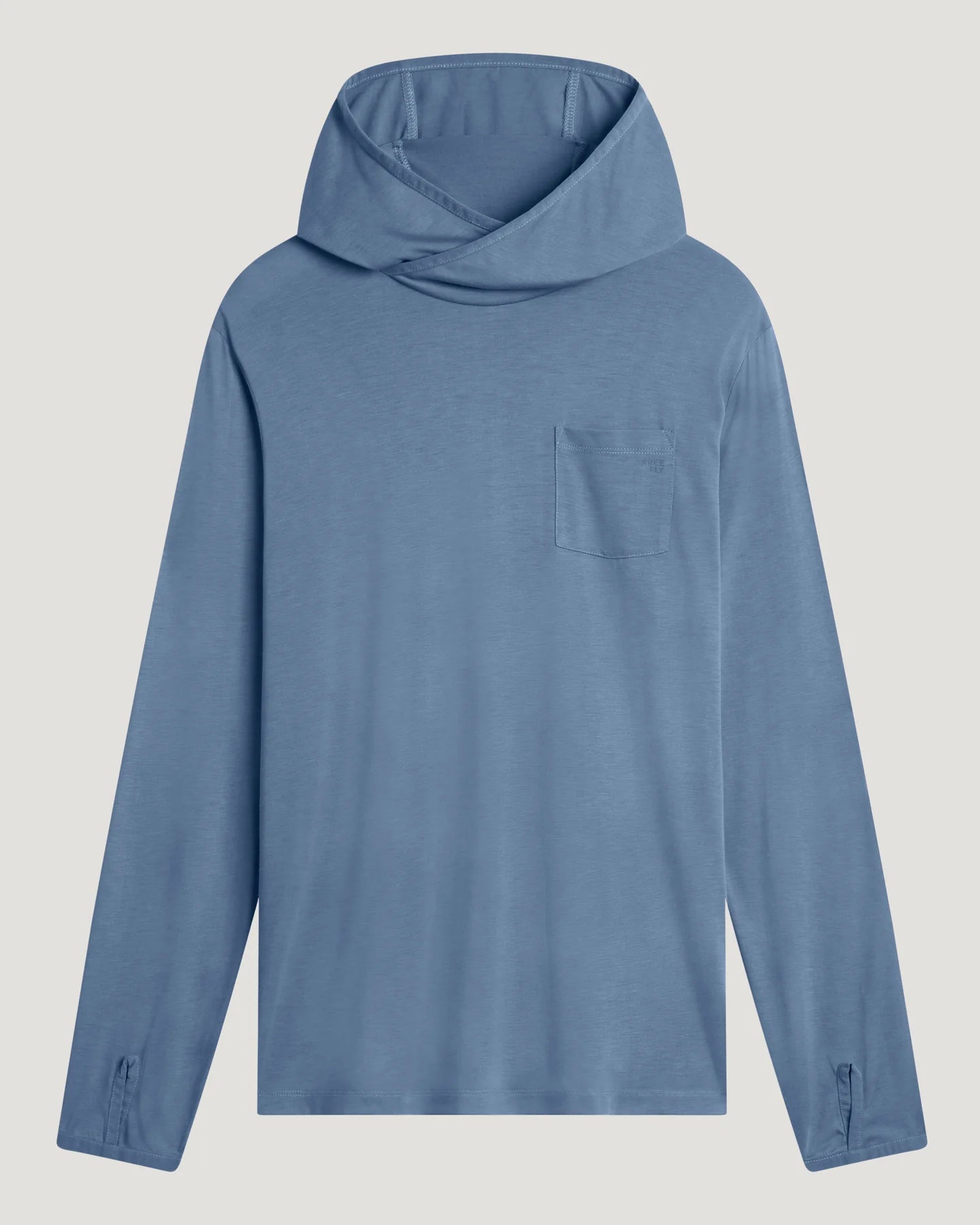 Free Fly Men’s Bamboo Lightweight Hoodie - Pacific Blue