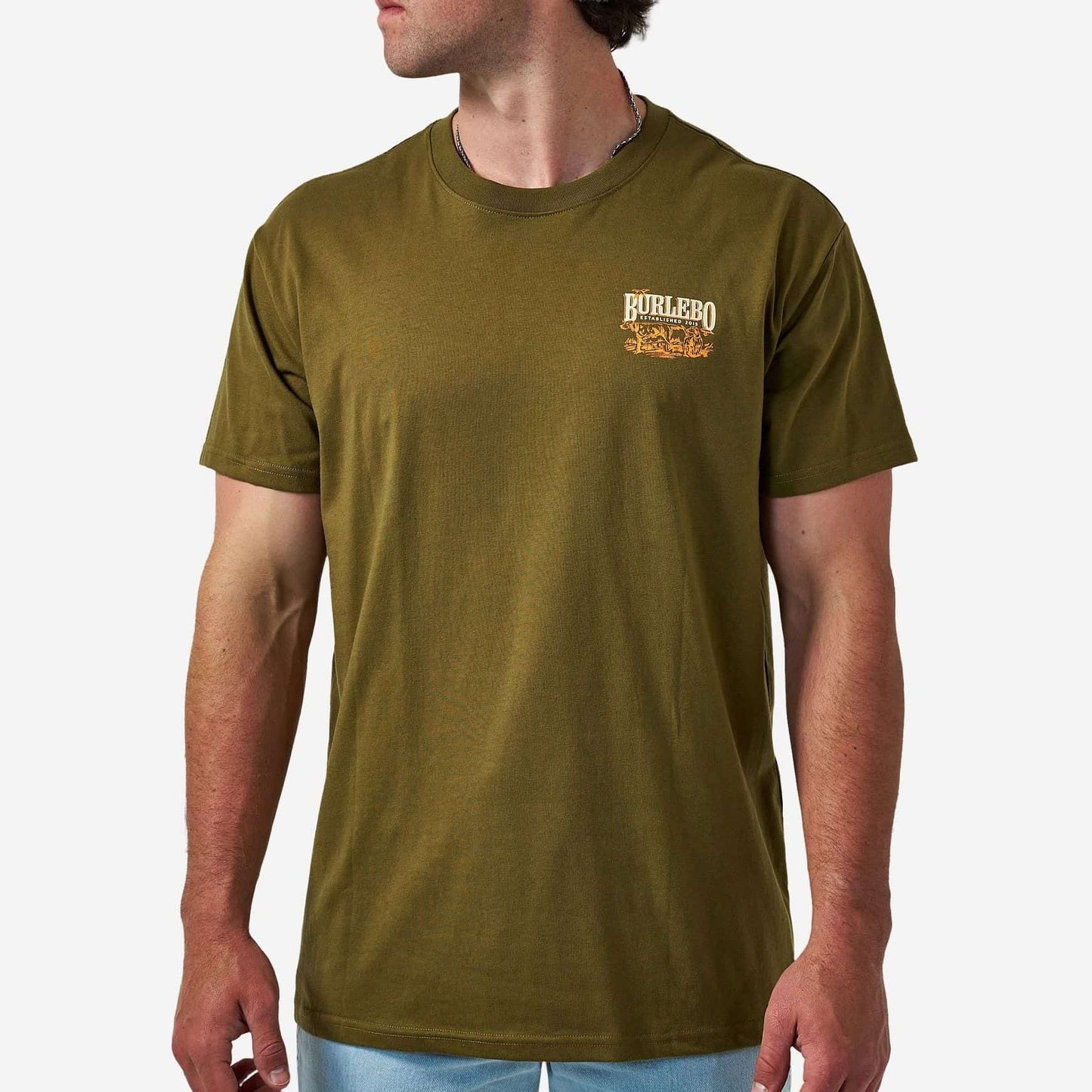 Burlebo Men’s S/S T-Shirt - Hunting Dogs - Hunter Green