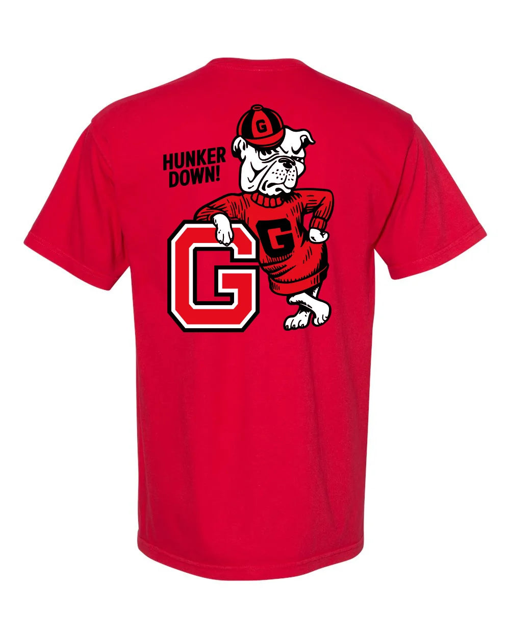CB UGA Hunker Down S/S Pocket T-Shirt - Red