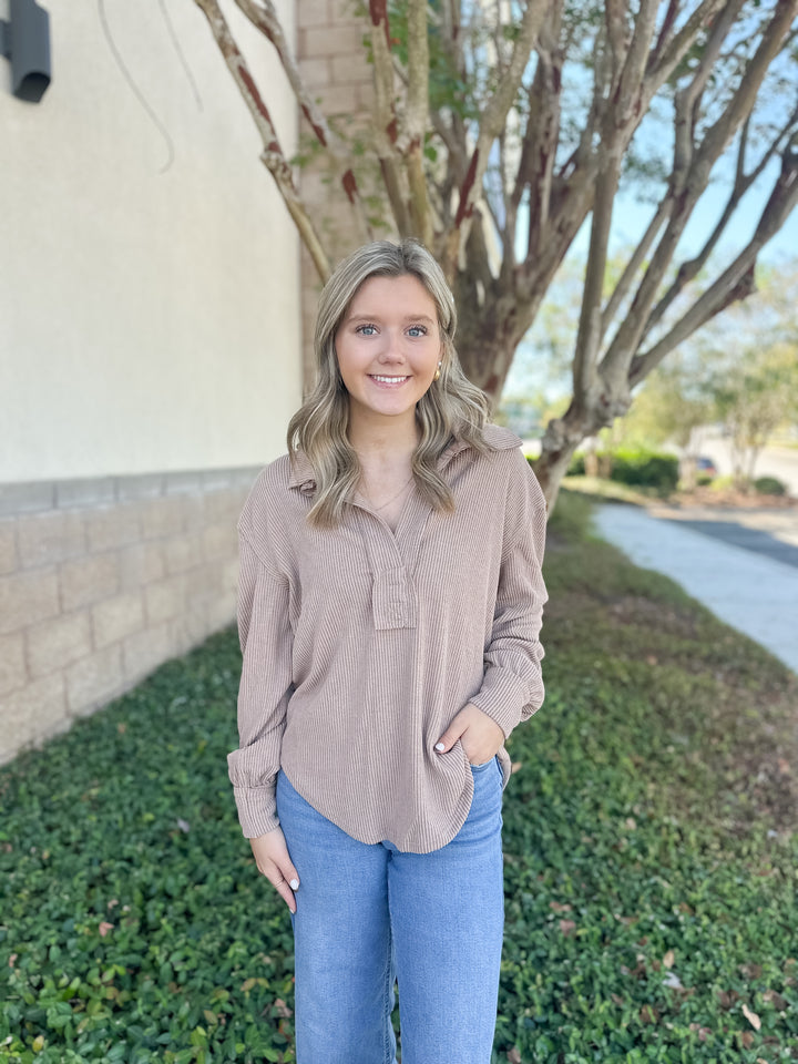 Azalea Knit Top - Camel