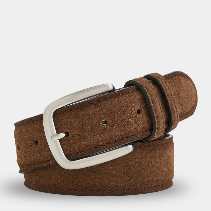 Genteal Core Suede Belt - Brown