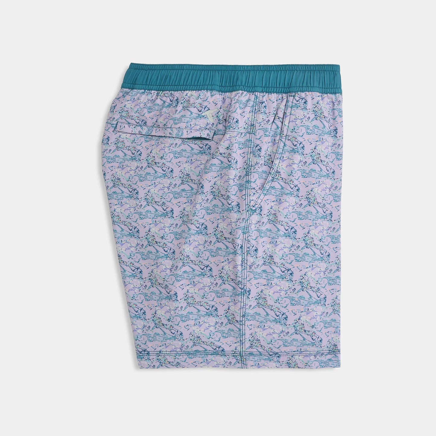 Genteal S26 Marina Performance Swim Shorts - Purple Shoreline Catch