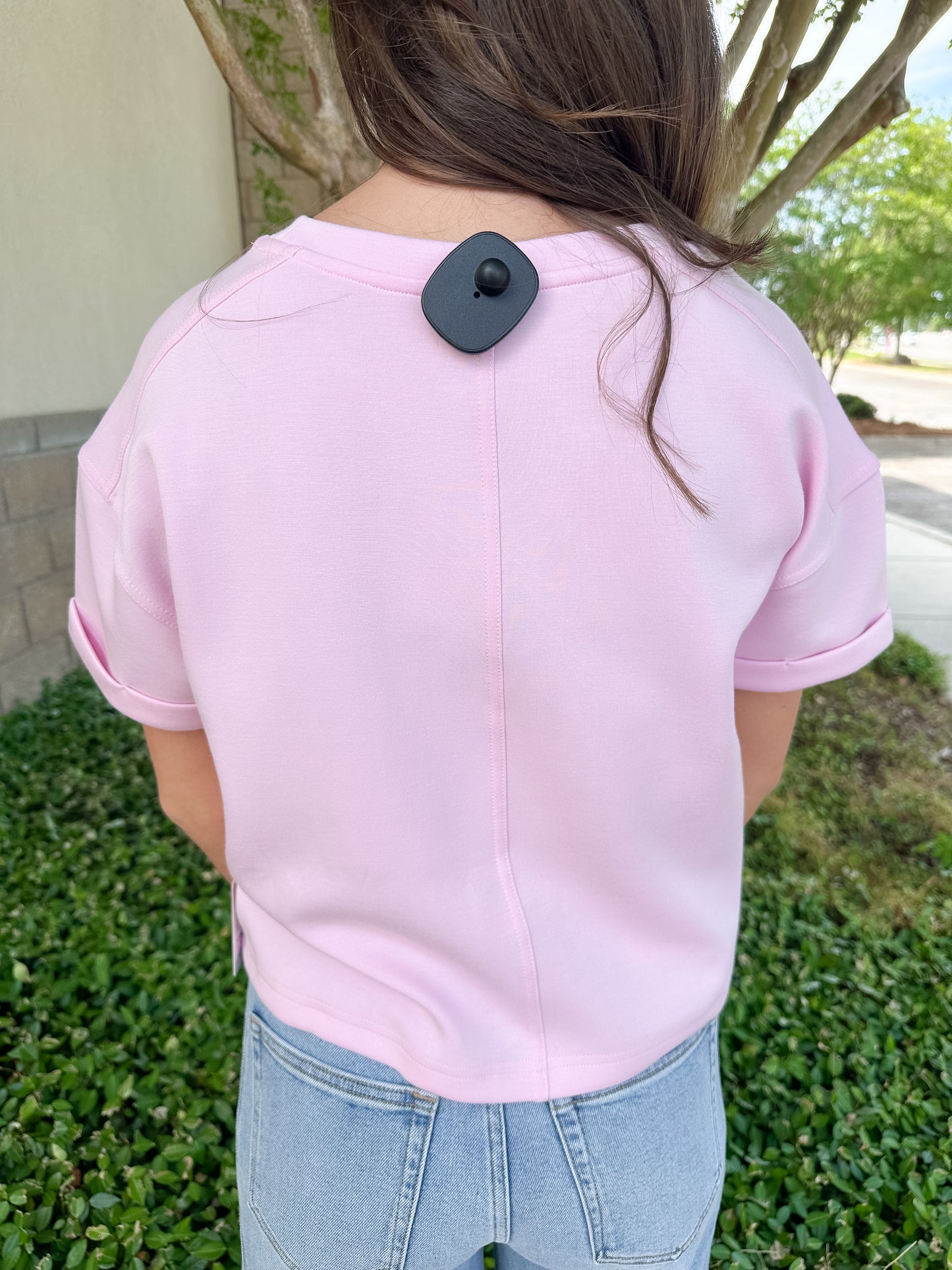 Maxine Crop Tee - Blush