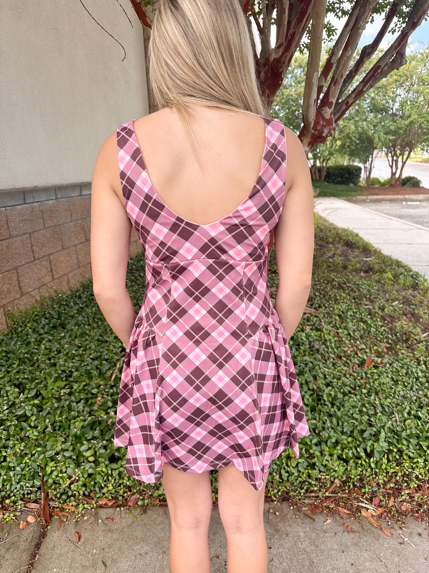 Patricia Plaid Active Dress