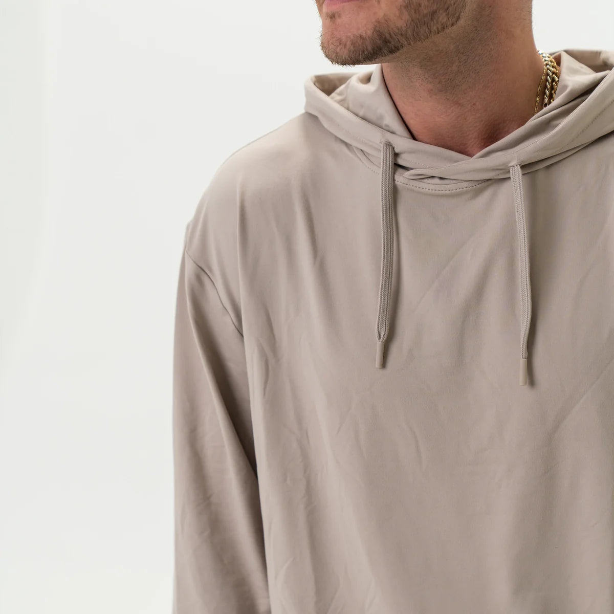Burlebo Men’s Performance Hoodie - Sandstone