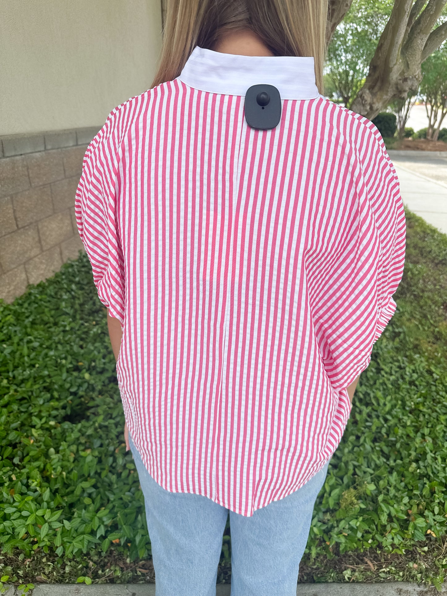 Lottie Stripe Top - Pink