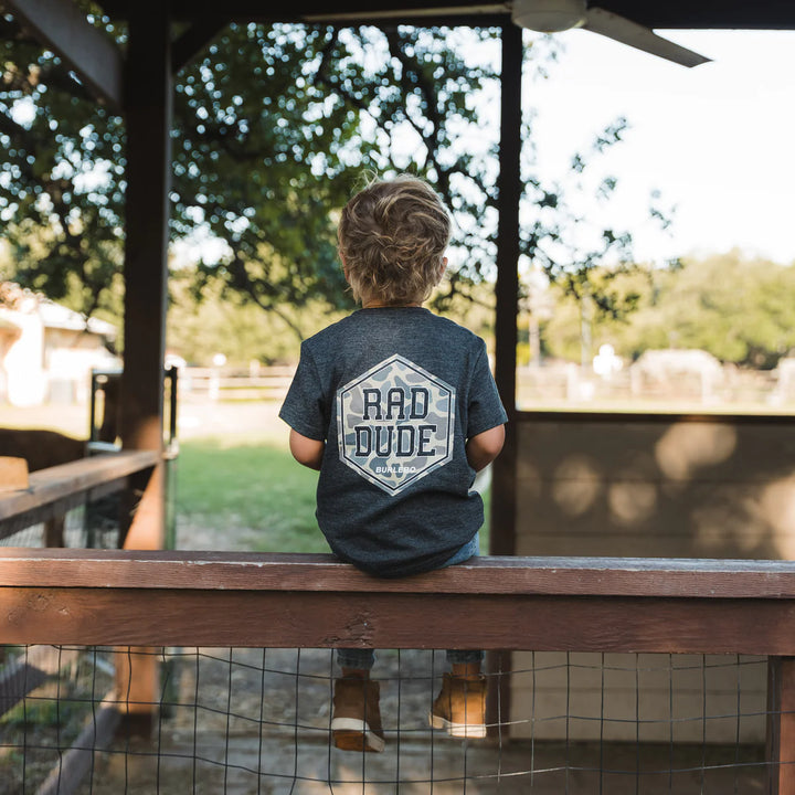 Burlebo Youth Rad Dude S/S T-Shirt - Heather Black
