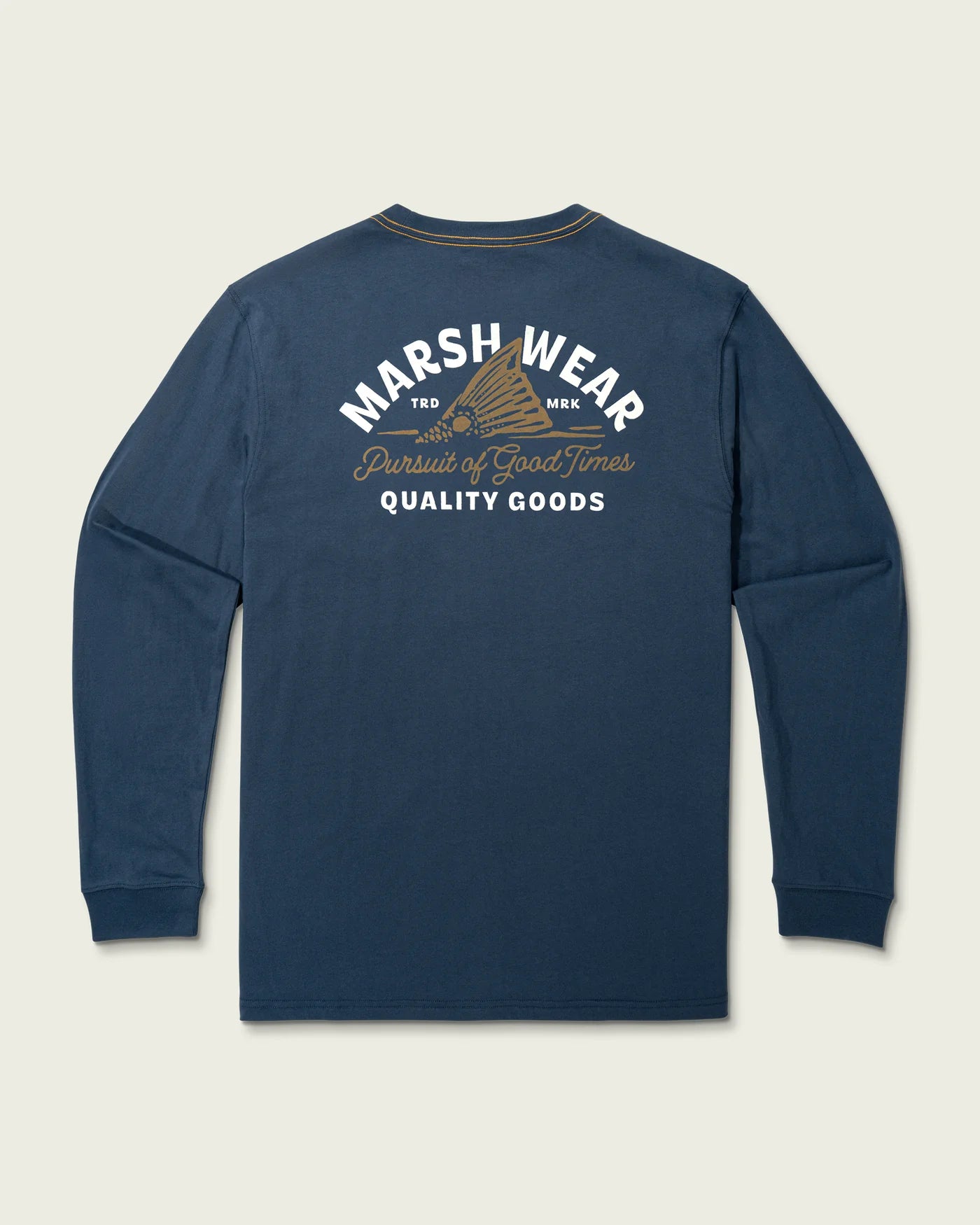 Marsh Wear Men’s Tailing Tide L/S Pocket T-Shirt - Dark Denim