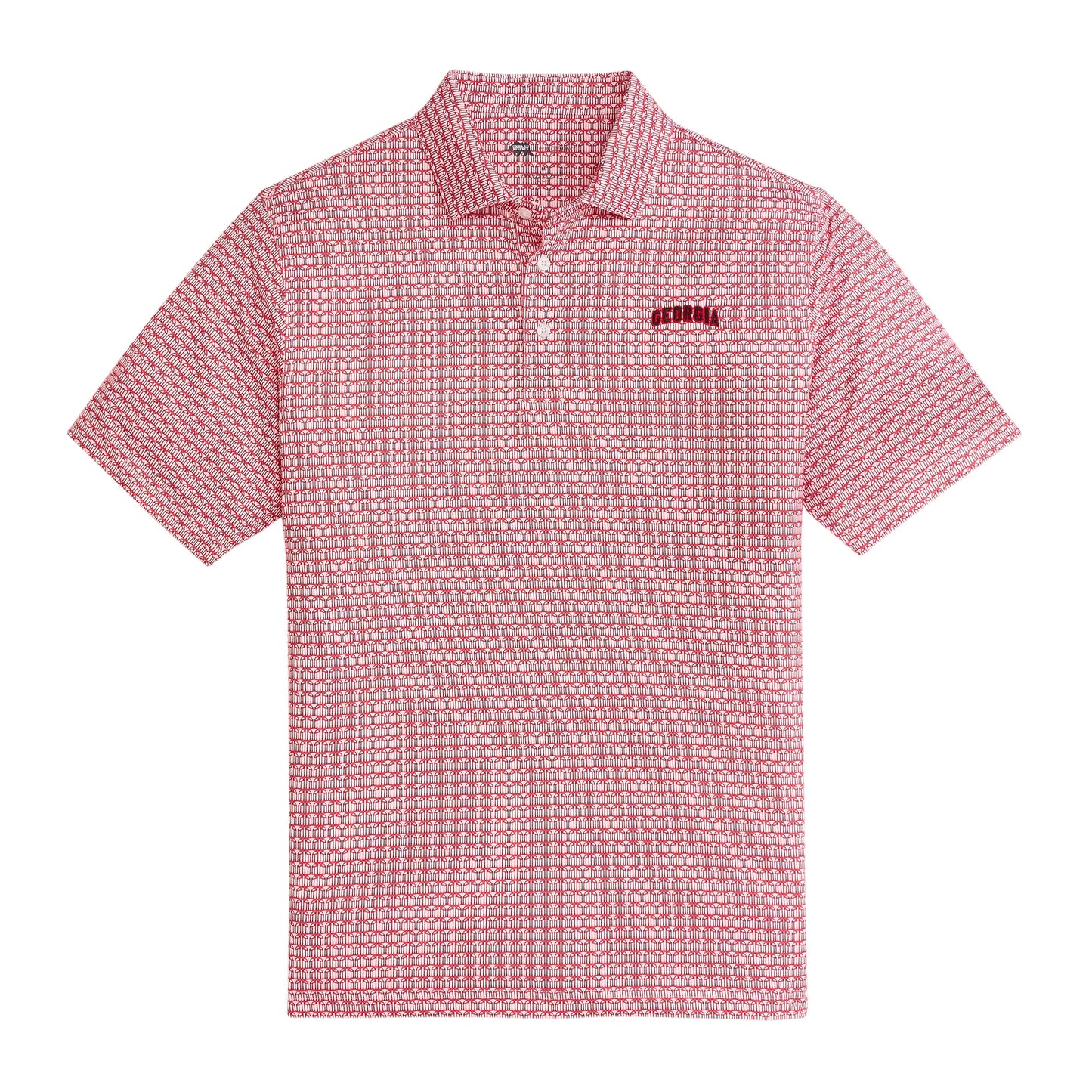 Onward Reserve UGA Arches Printed Polo - White
