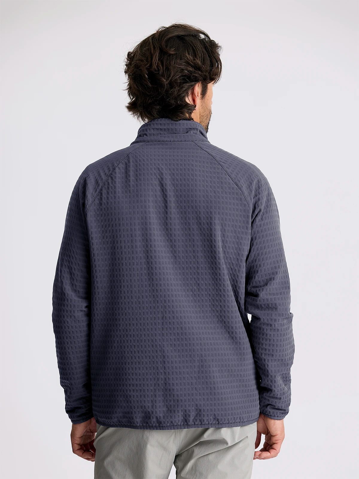 FreeFly Men’s Gridback Fleece Jacket - Storm Cloud