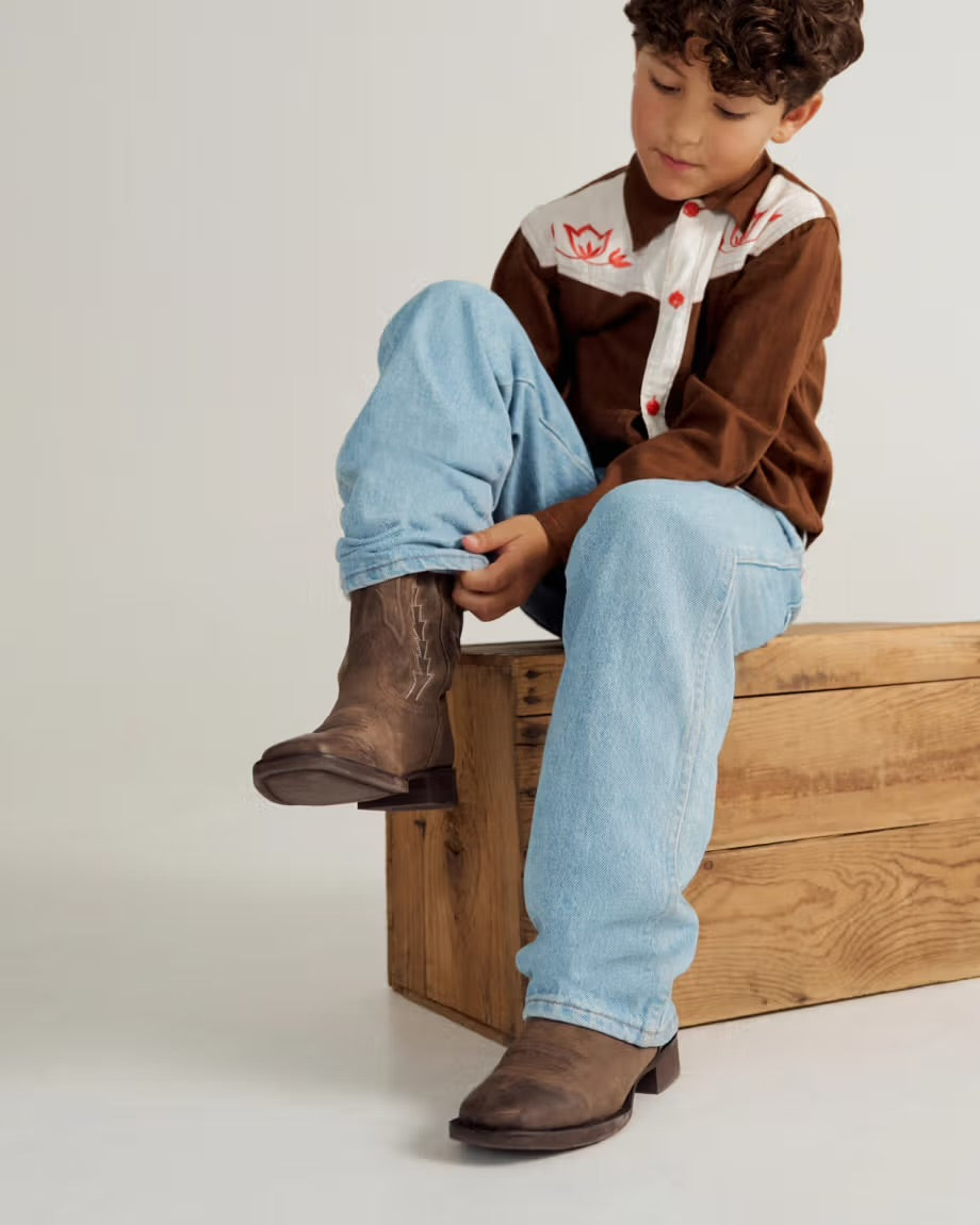 Tecovas Kid The Doc Cowboy Boot - Cafe Goat