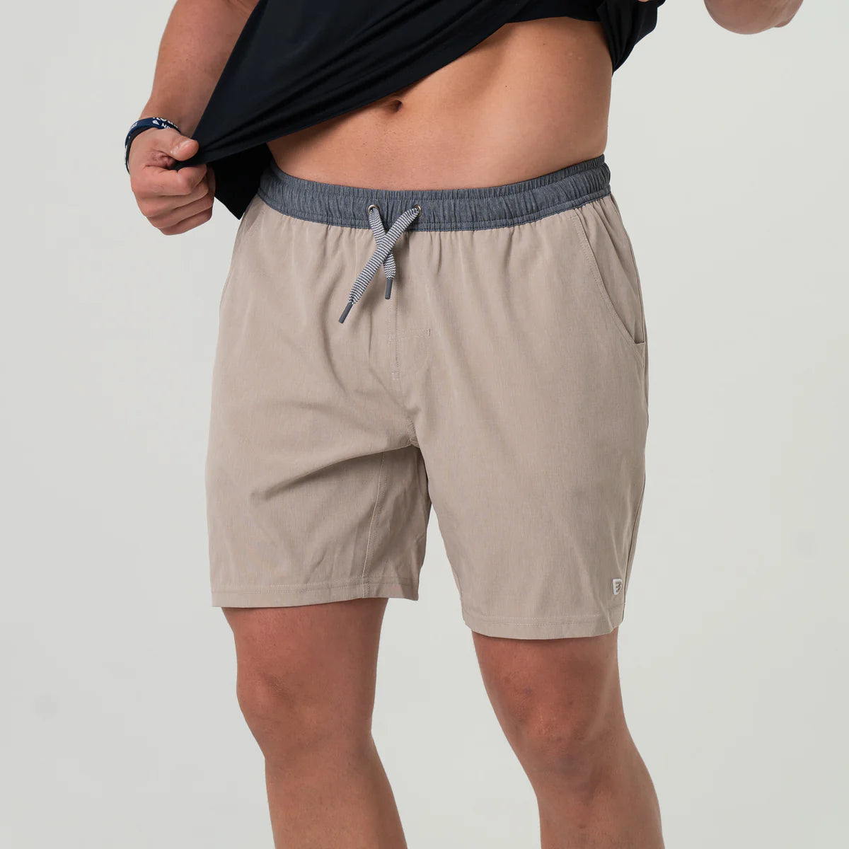 Burlebo Men’s Athletic Short - Heather Khaki - Venado Camo Liner