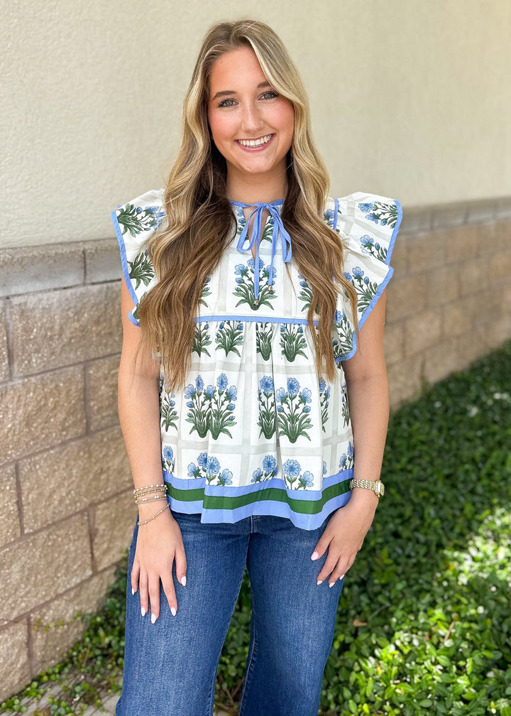 Linda Top - Royal Blue