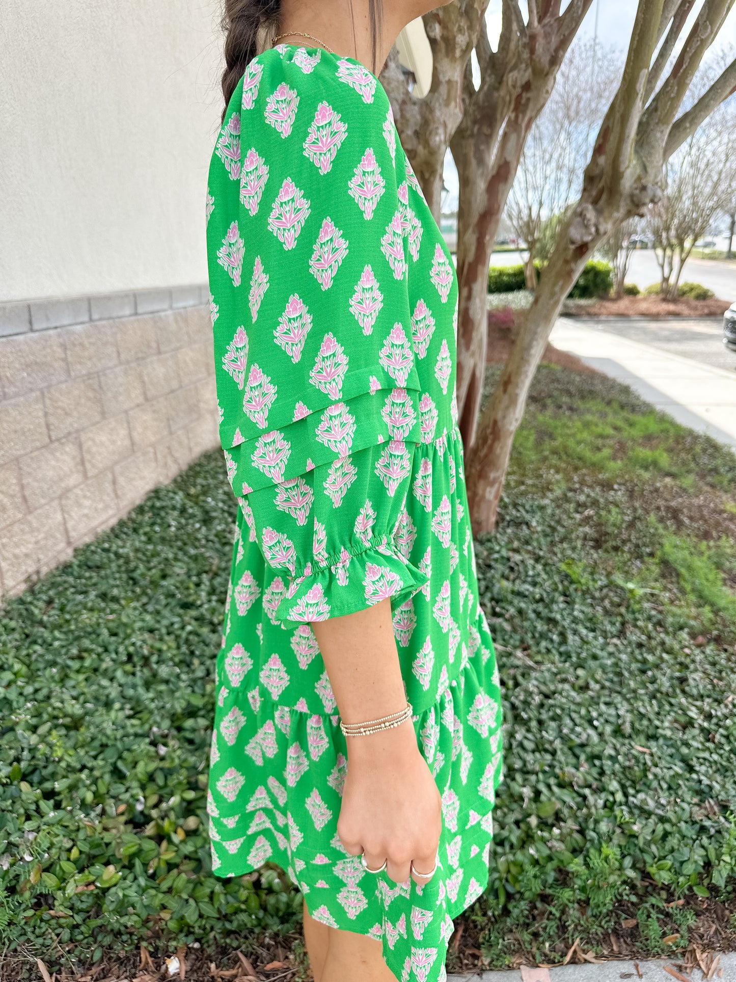 Raya Dress - Early Riser Green