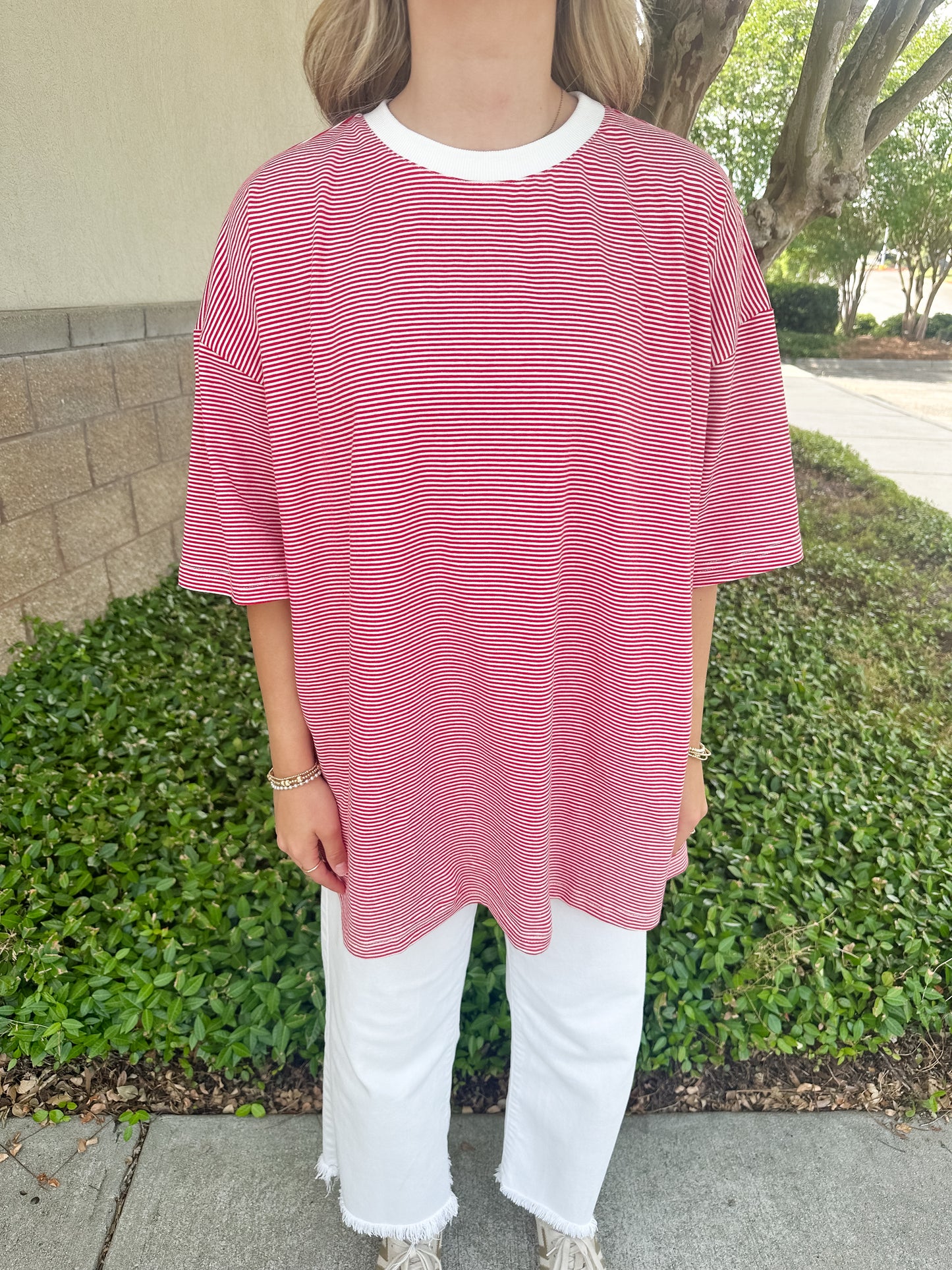 Starling Striped Top - Red