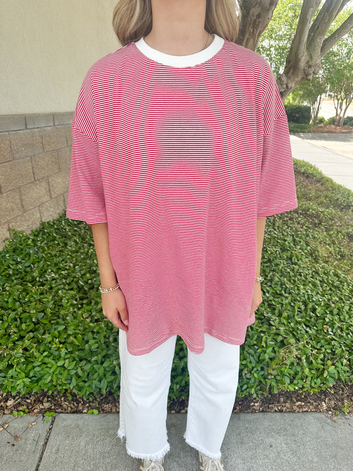 Starling Striped Top - Red
