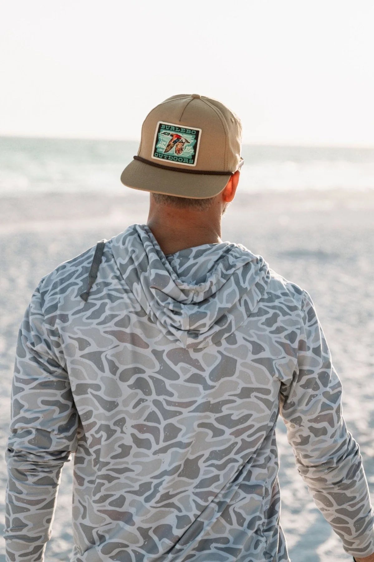 Men’s Burlebo Performance Hoodie - White Camo