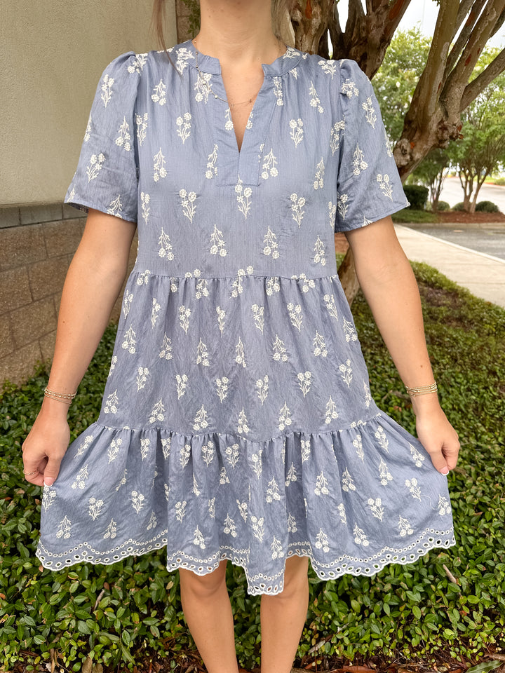 Adelyn Dress - Blue