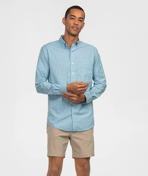 SSCO Men’s Graymont Gingham L/S Button Down - Tide Pool