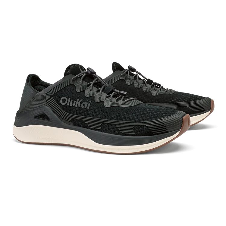 Olukai Men’s ‘Ahi Performance Marine Shoe - Black|Black