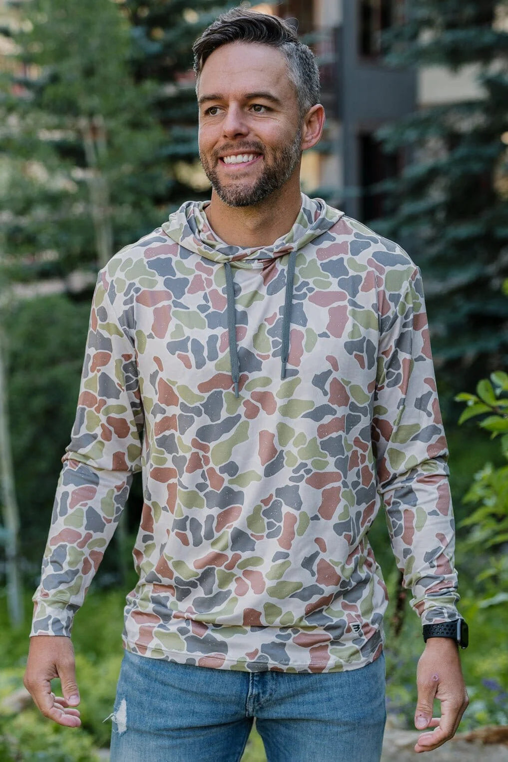 Men’s Burlebo Performance Hoodie - Driftwood Camo