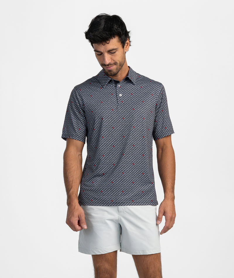 SSCO Men’s Kickoff Camo MotionTech Polo SS - Dawg Walk Camo
