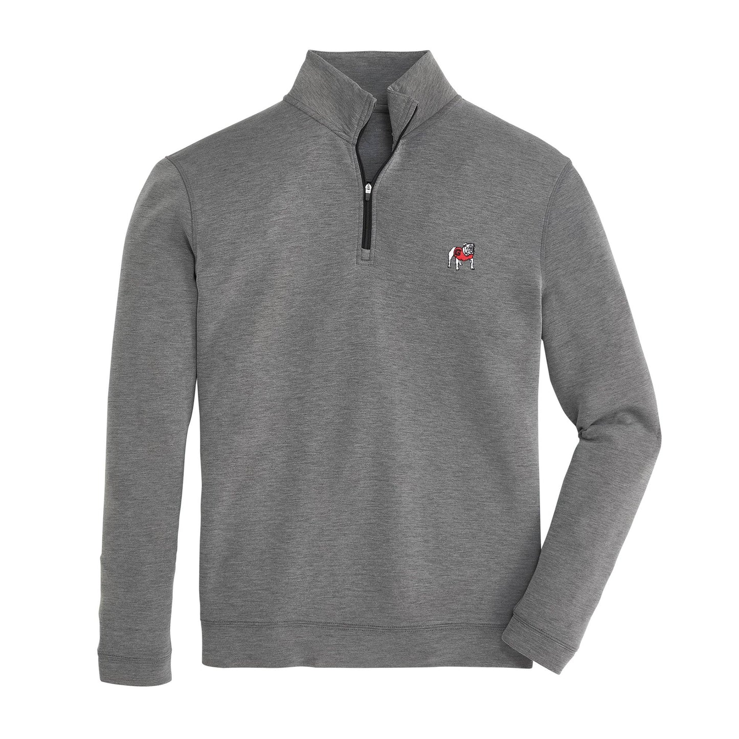 Onward Reserve UGA Standing Bulldog Yeager Performance Quarter Zip - Mirage Grey