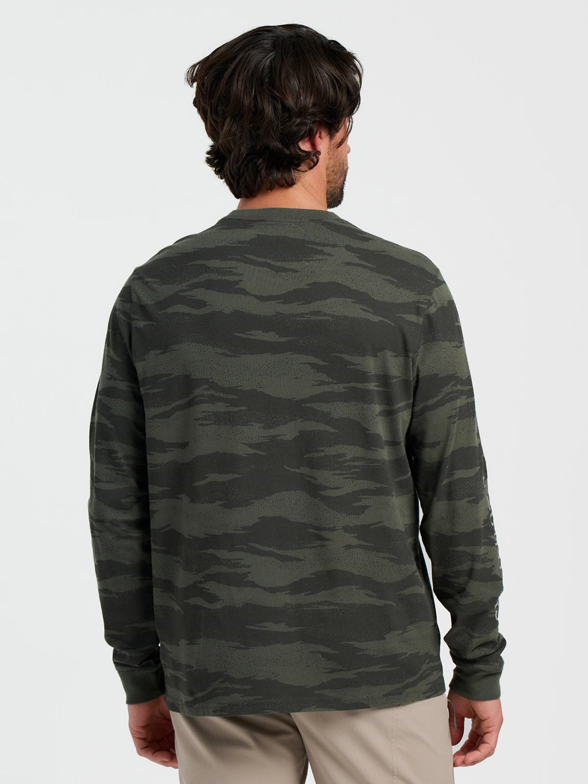 FreeFly Men’s Hydro Mist Camo Long Sleeve - Dark Forest