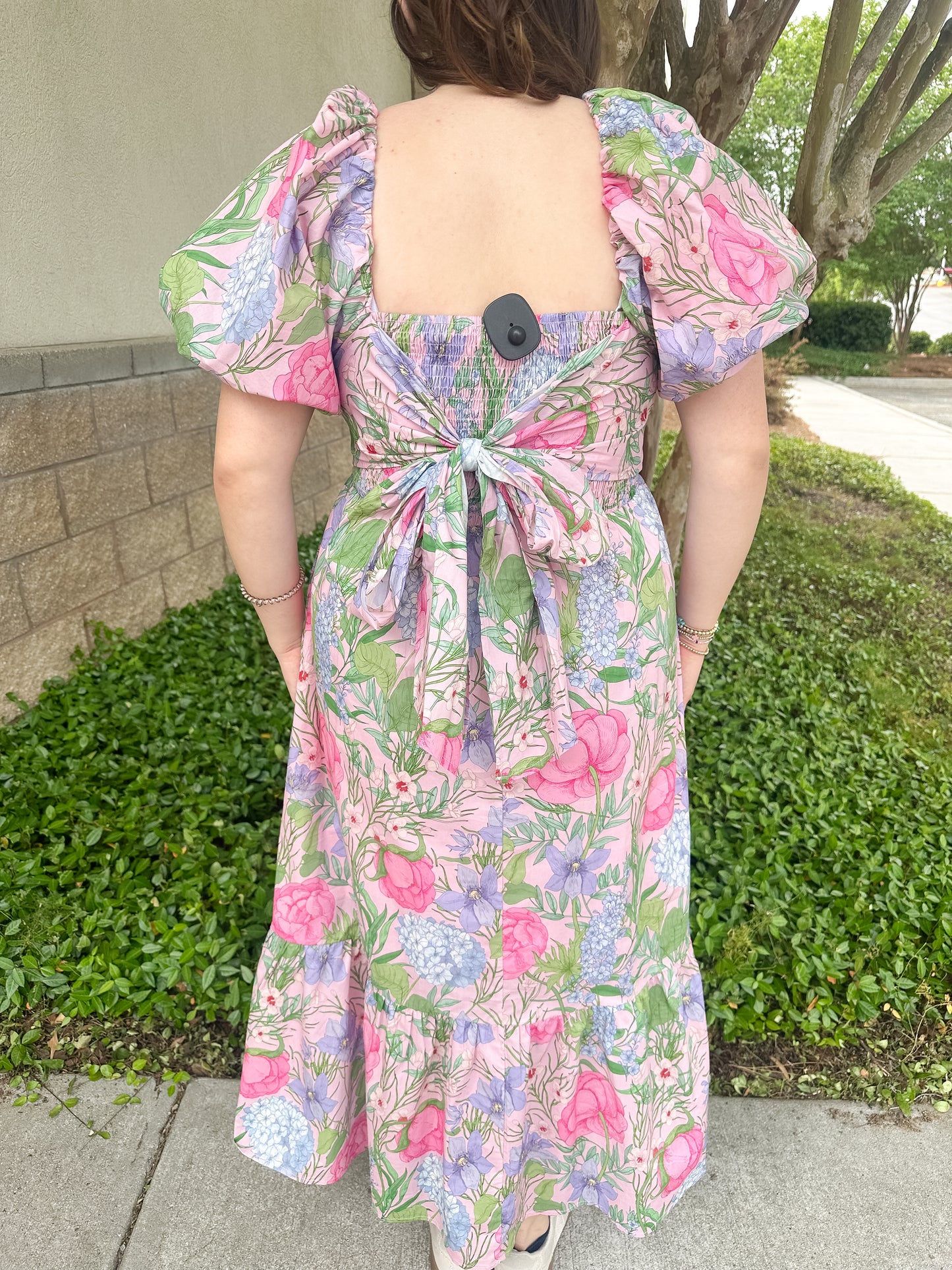 Garden Party Tie-Back Maxi Dress