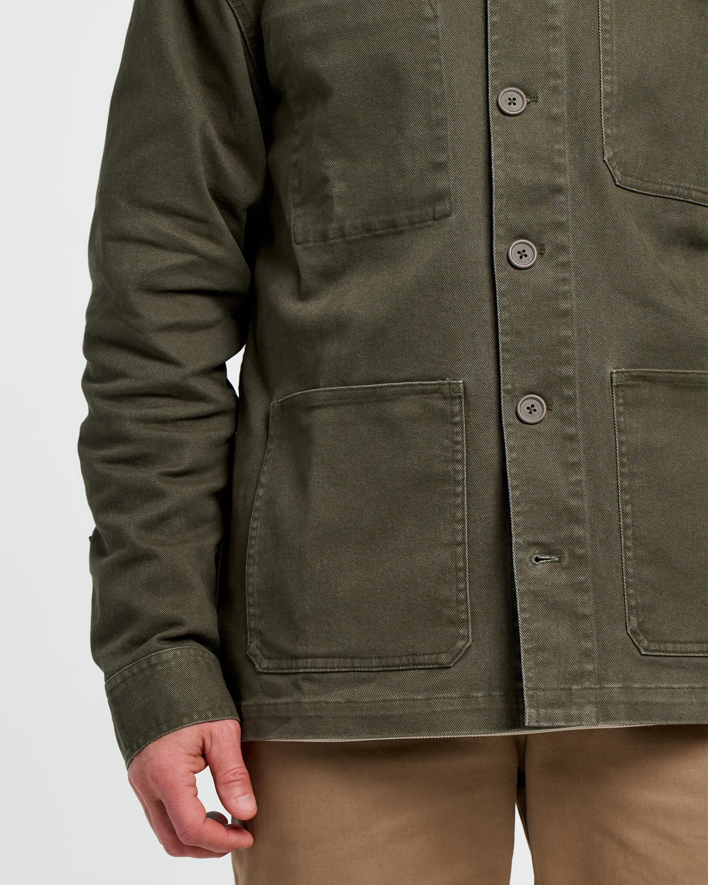 FreeFly Men’s Folly Twill Chore Coat - Dark Forest