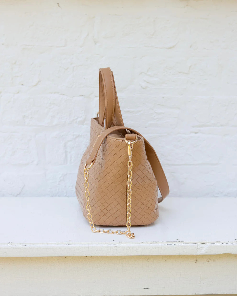 CH Maren Mini Tote - Woven Tan