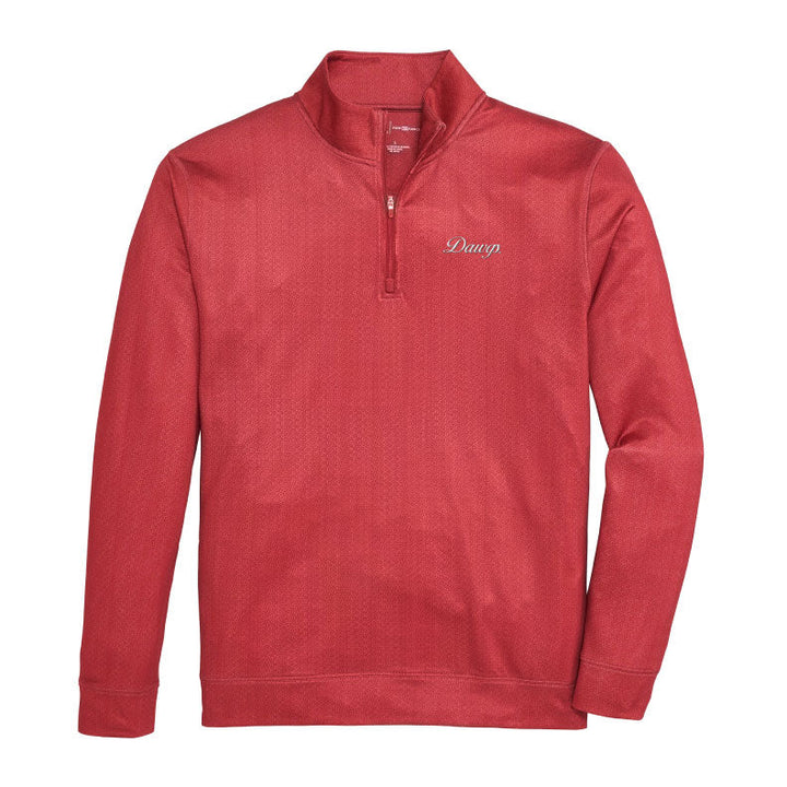 Onward Reserve Vintage G Scripted Dawgs Printed Performance 1/4 Zip Pullover - Red