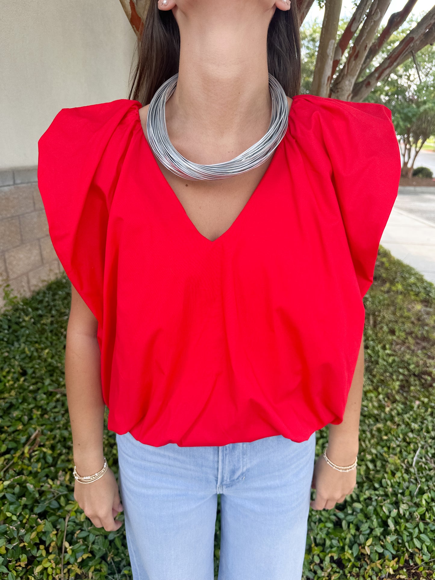Francis Bubble Top - Red
