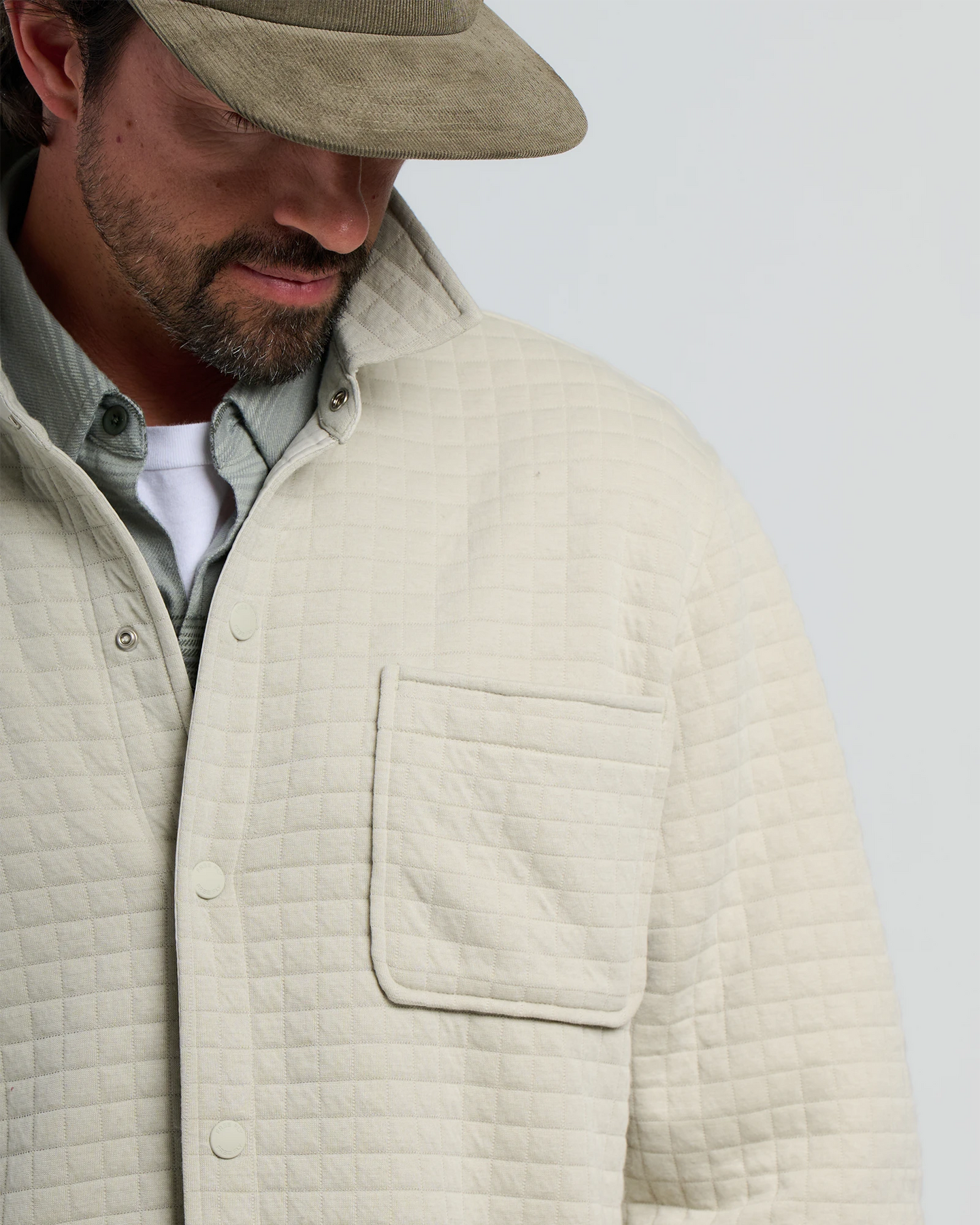 FreeFly Men’s Downvally Overshirt - Heather Sandstone