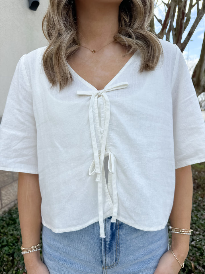 La Belle Linen Top
