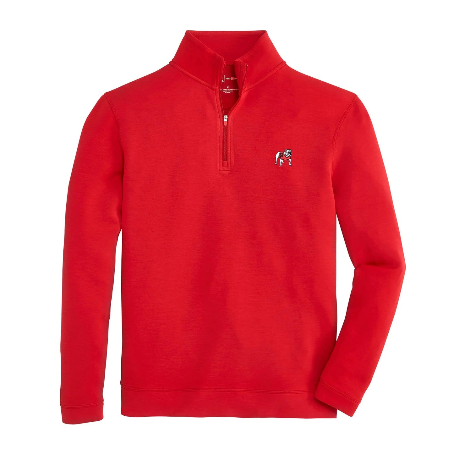 Onward Reserve UGA Standing Bulldog Yeager Performance Quarter Zip - Red