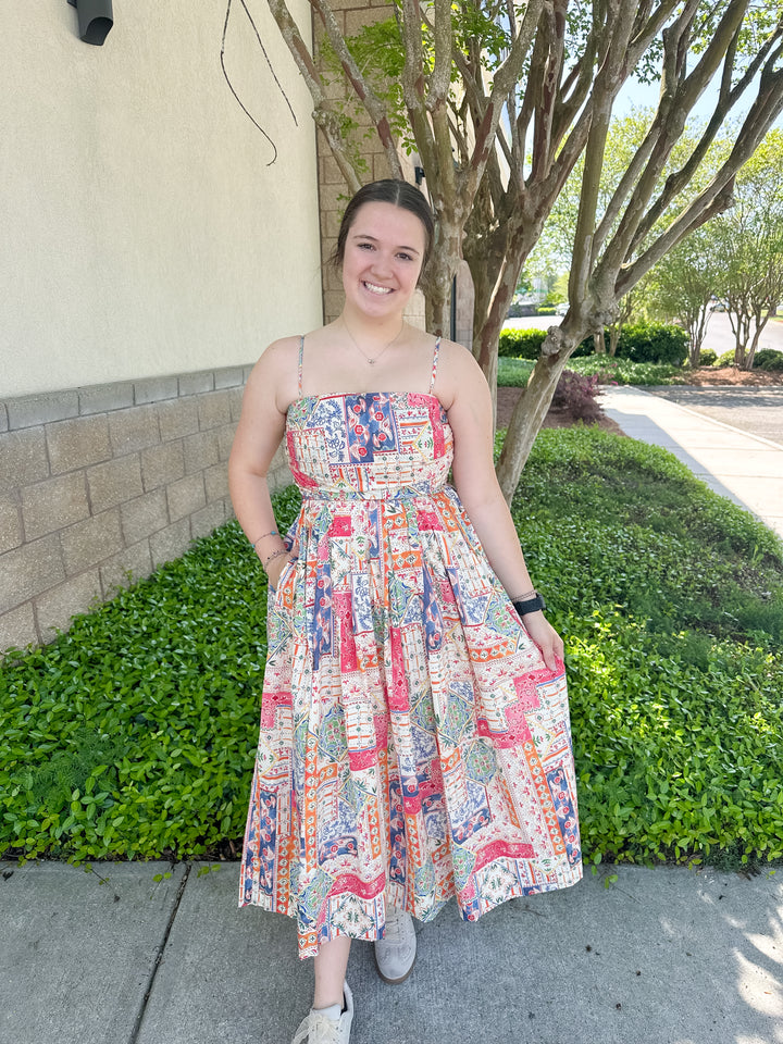 Serena Patchwork Midi